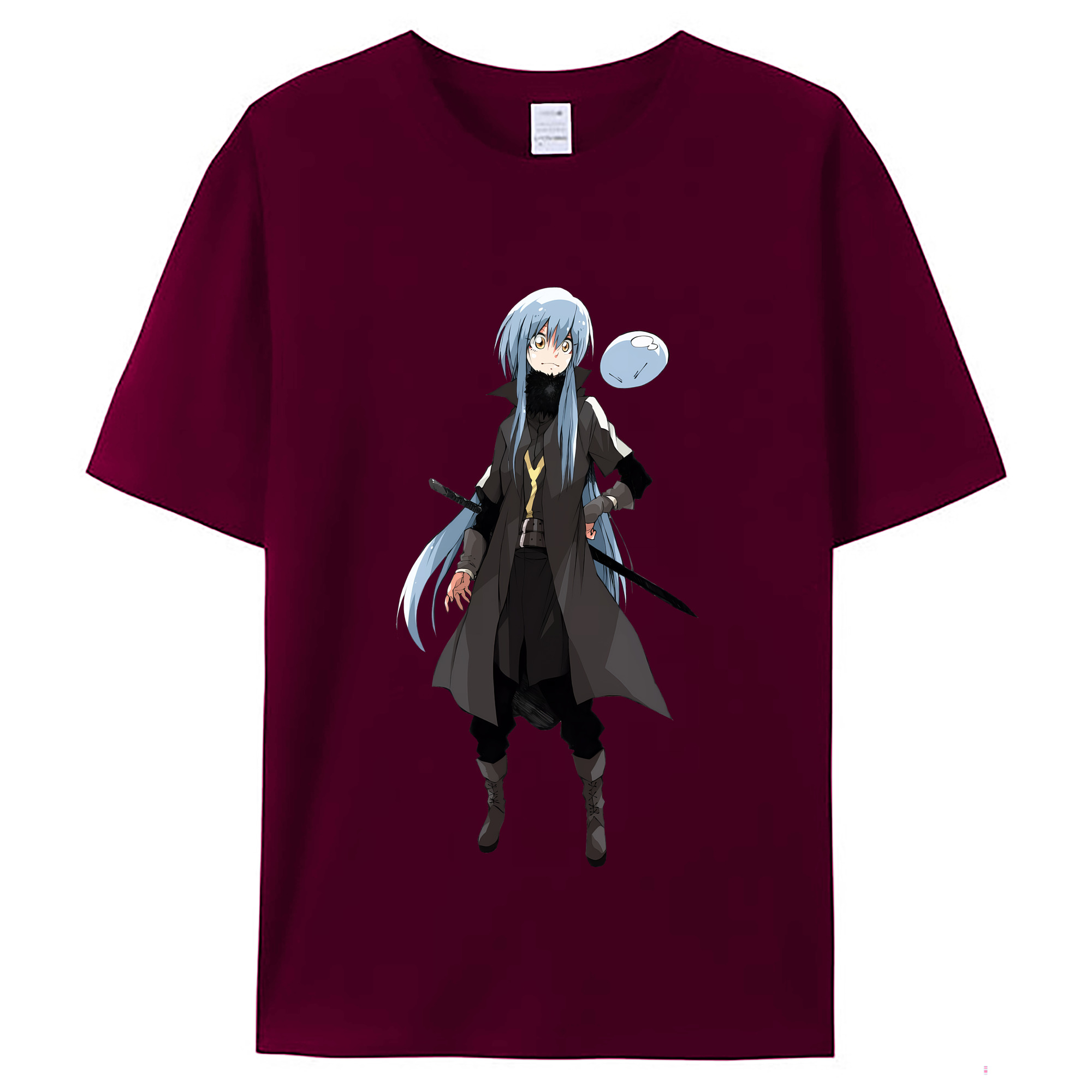 （画像用） 転スラ Regarding Reincarnated to Slime レディースカジュアルプリントTシャツ（綿100％）